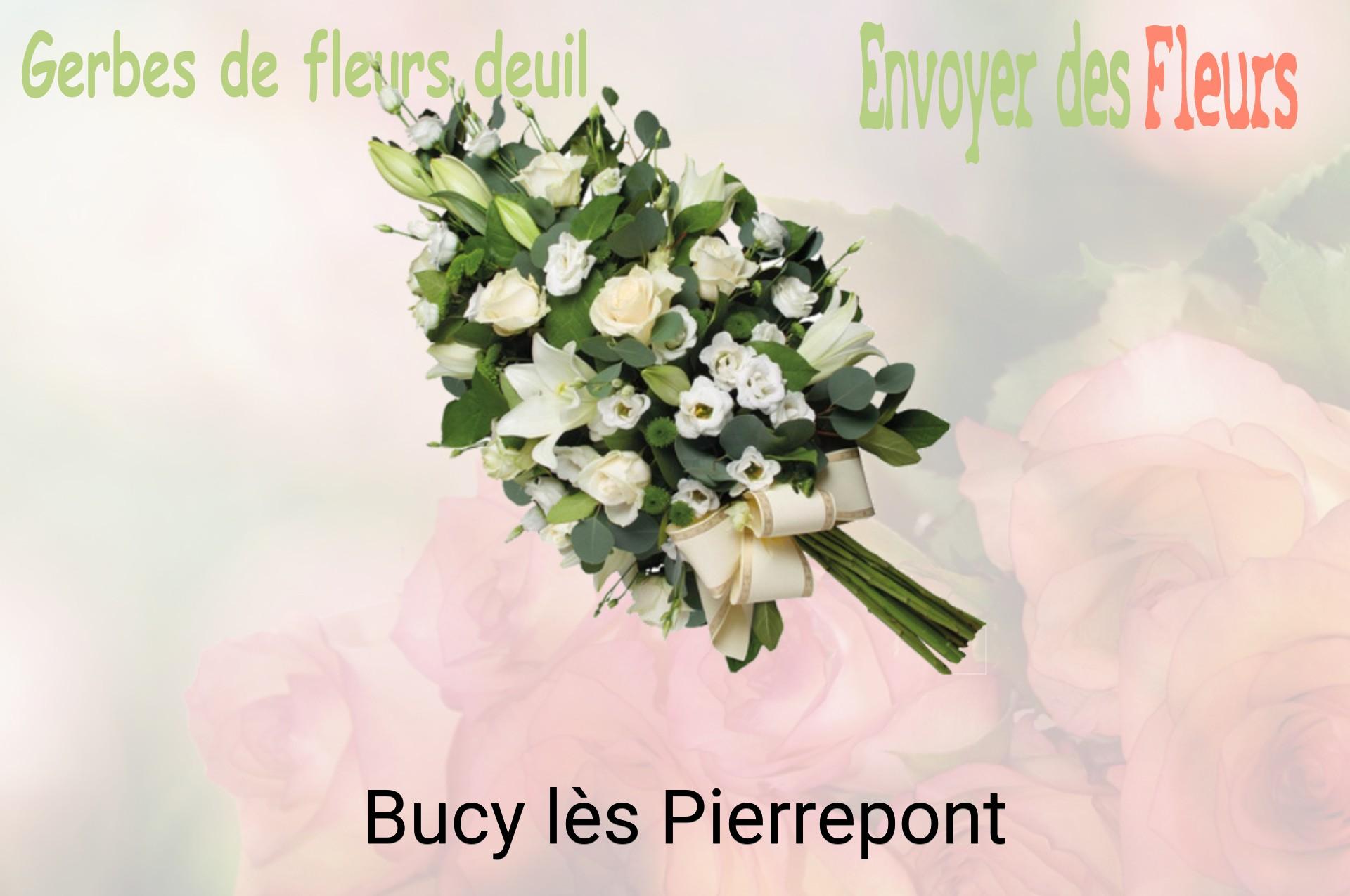 Gerbe de fleurs de deuil livrée à Bucy-lès-Pierrepont
